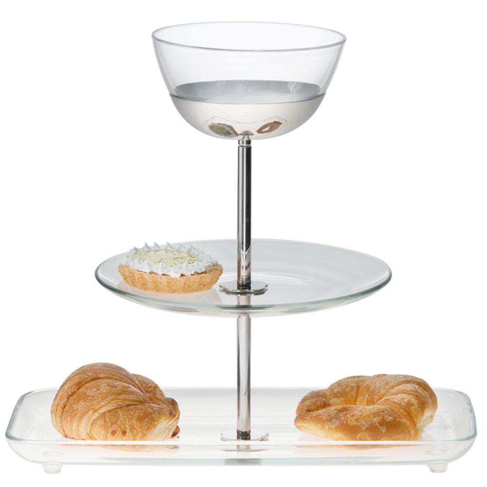 Venezia Triple Glass Candy Stand