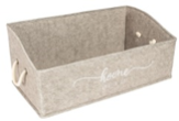 FELT STYLE RECT.SHELF ORGANISER WITH HANDLE MEGA 50x27x21 cm