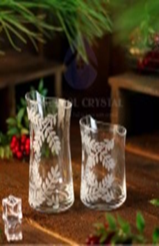 BIG WATER GLASS SET OF 6 PCS BIRD